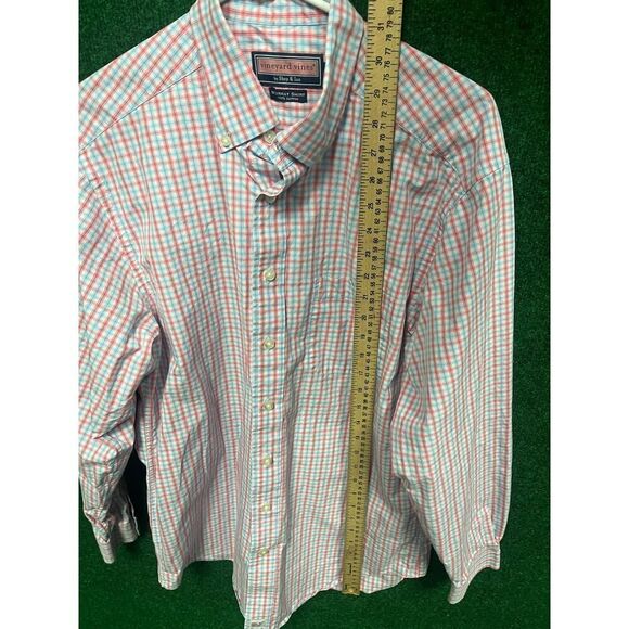 Vineyard Vines Shirt Medium Striped Shep & Ian Shirt Button Down Cotton - Picture 4 of 5
